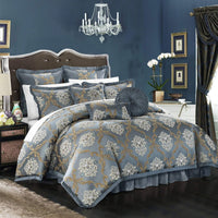 Chic Home Aubrey 9 Piece Jacquard Comforter Set 