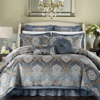 Chic Home Aubrey 9 Piece Jacquard Comforter Set Blue