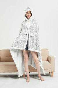 Chic Home Auburn Snuggle Hoodie Animal Pattern Robe 
