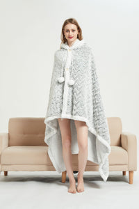 Chic Home Auburn Snuggle Hoodie Animal Pattern Robe 