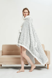 Chic Home Auburn Snuggle Hoodie Animal Pattern Robe 