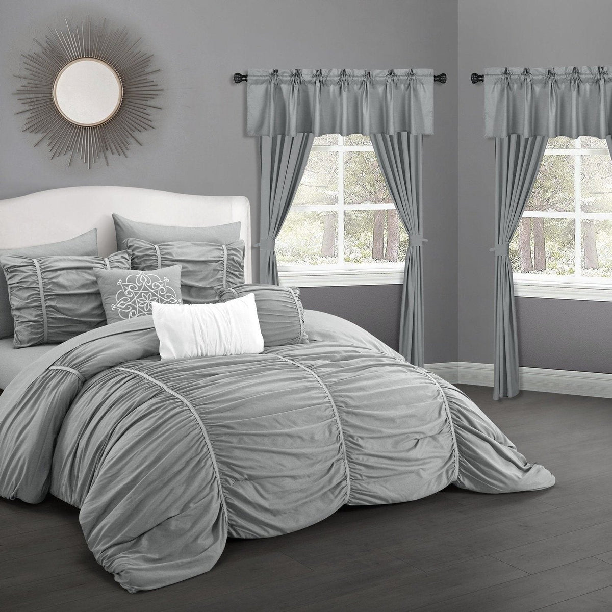 Chic Home Avila 20 Piece Ruffled Comforter Set 