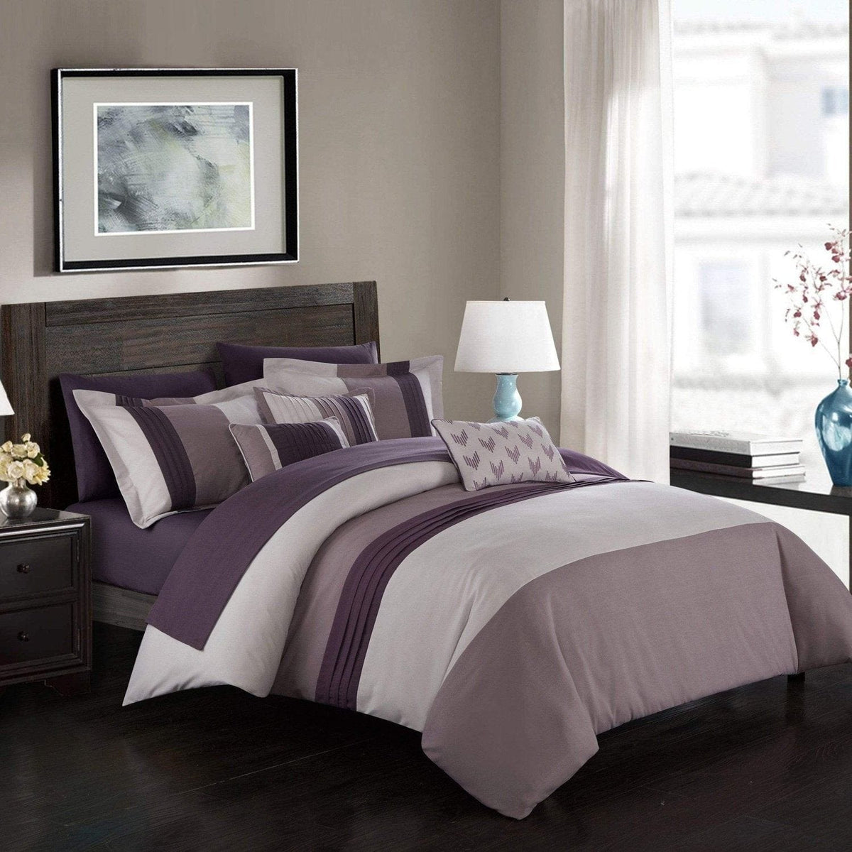 Chic Home Ayelet 10 Piece Ruffled Comforter Set 