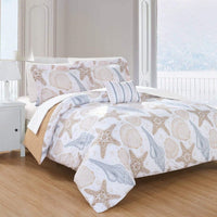 Chic Home Azure 8 Piece Reversible Duvet Cover Set 