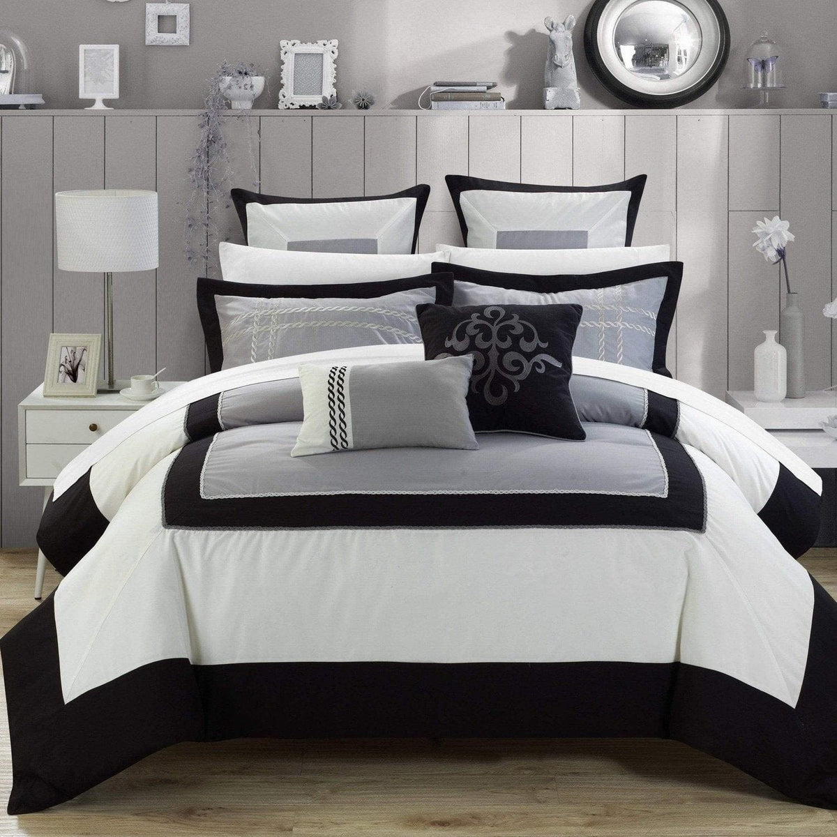 Chic Home Ballroom 11 Piece Hotel Comforter Set 