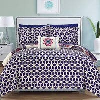 Chic Home Barcelona 8 Piece Boho Paisley Comforter Set 