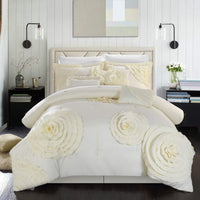 Chic Home Belinda 7 Piece Floral Comforter Set 