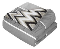 Chic Home Bella 4 Piece Reversible Comforter Set 