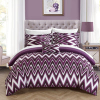 Chic Home Bella 4 Piece Reversible Comforter Set 