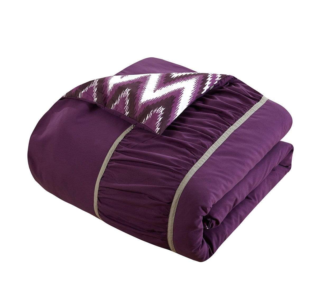 Chic Home Bella 4 Piece Reversible Comforter Set 
