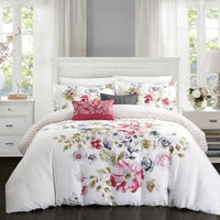 Chic Home Belleville Garden 9 Piece Cotton Comforter Set Rose
