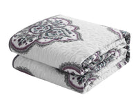 Chic Home Bentley 4 Piece Cotton Jacquard Quilt Set 