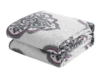 Chic Home Bentley 8 Piece Cotton Jacquard Quilt Set 