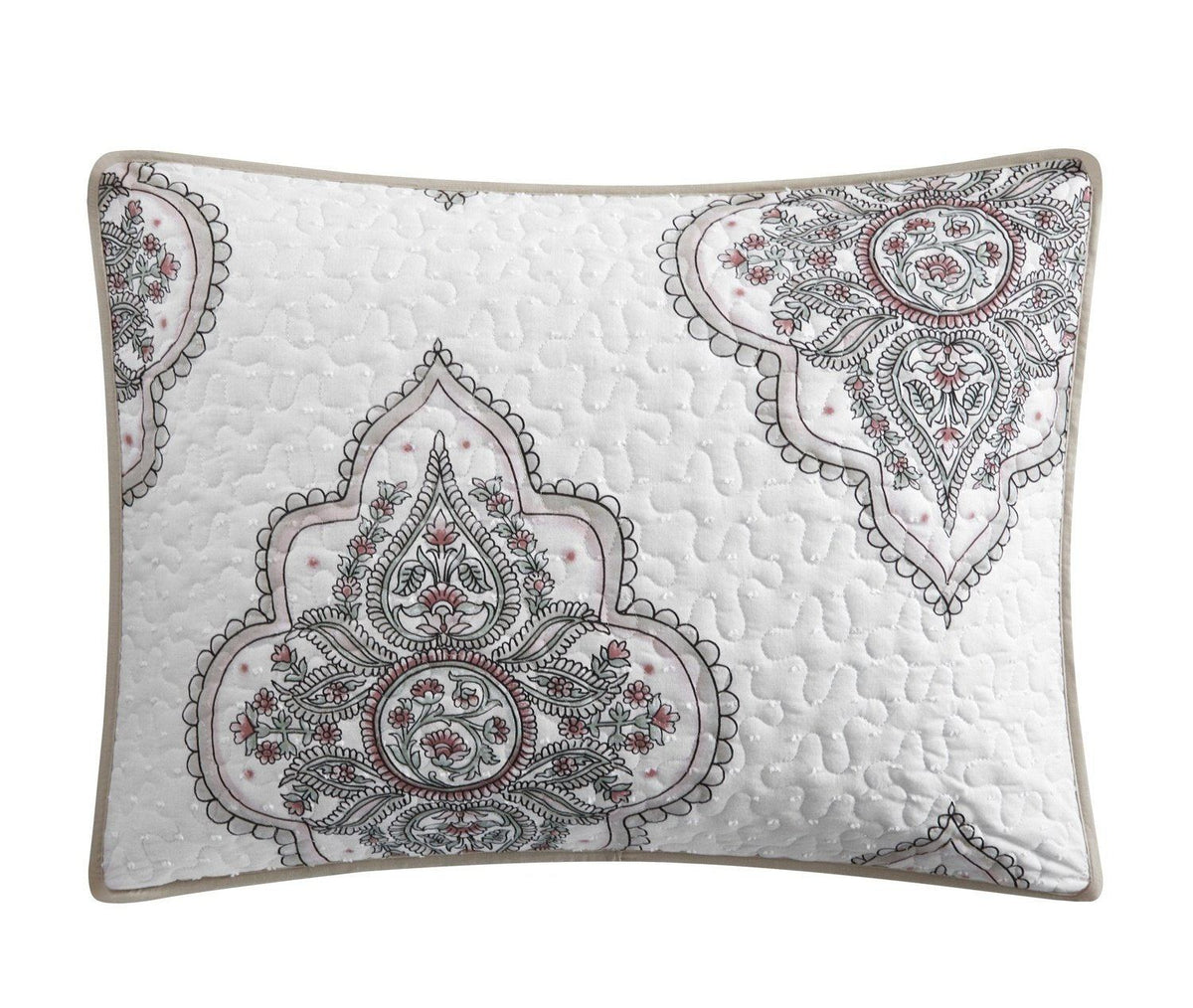 Chic Home Bentley 8 Piece Cotton Jacquard Quilt Set 