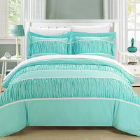 Chic Home Betsy 3 Piece Ruffled Duvet Cover Set Queen