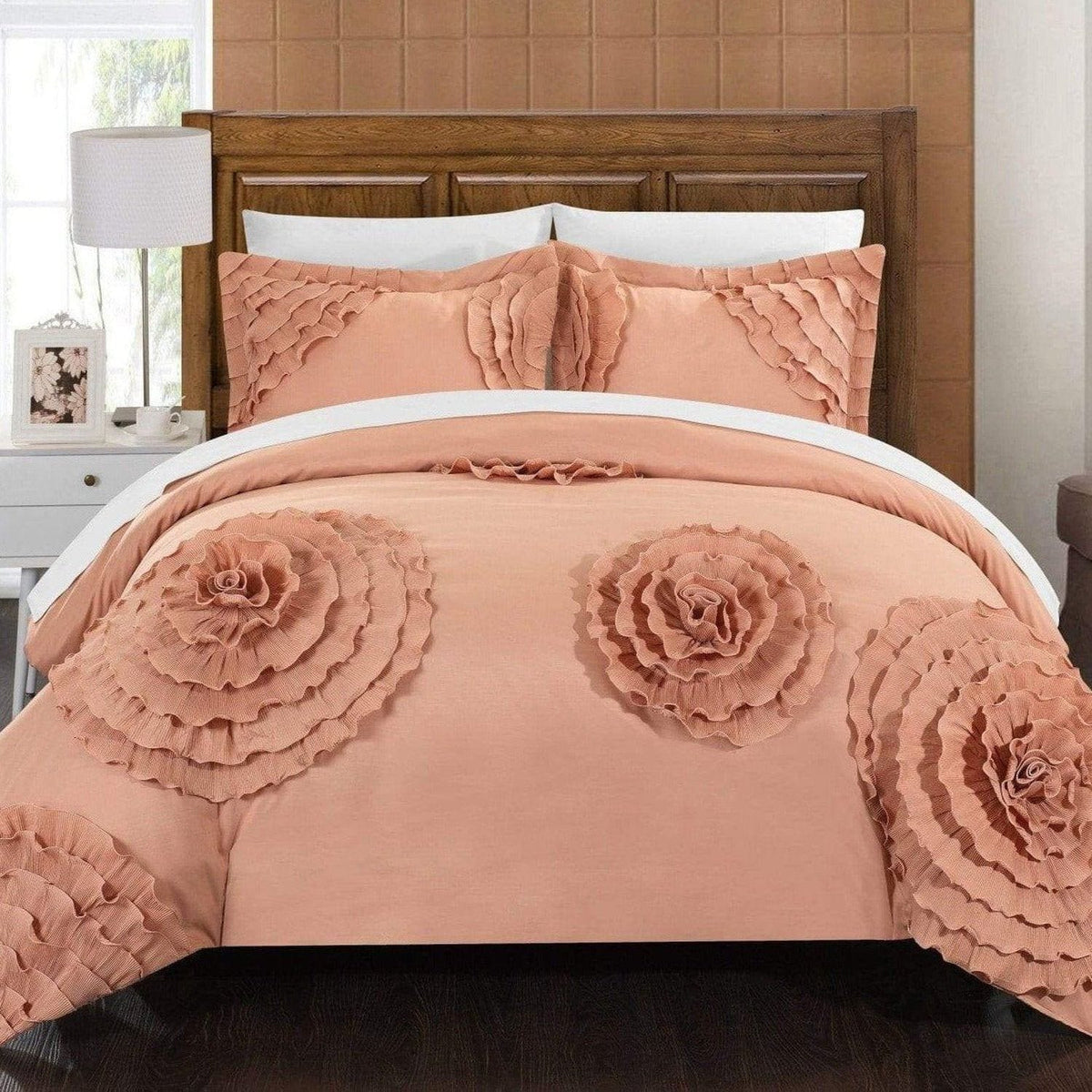 Chic Home Birdy 7 Piece Floral Duvet Cover Set 