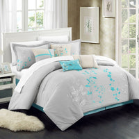 Chic Home Bliss Garden 12 Piece Floral Comforter Set 