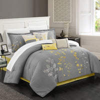 Chic Home Bliss Garden 12 Piece Floral Comforter Set 