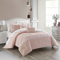 Chic Home Brice 5 Piece Pleated Comforter Set 