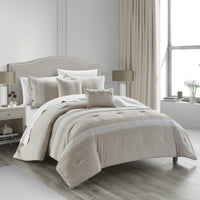 Chic Home Brice 9 Piece Pleated Comforter Set 