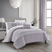 Chic Home Brice 9 Piece Pleated Comforter Set 