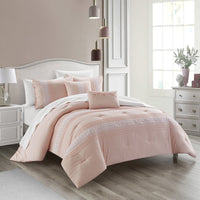 Chic Home Brice 9 Piece Pleated Comforter Set 