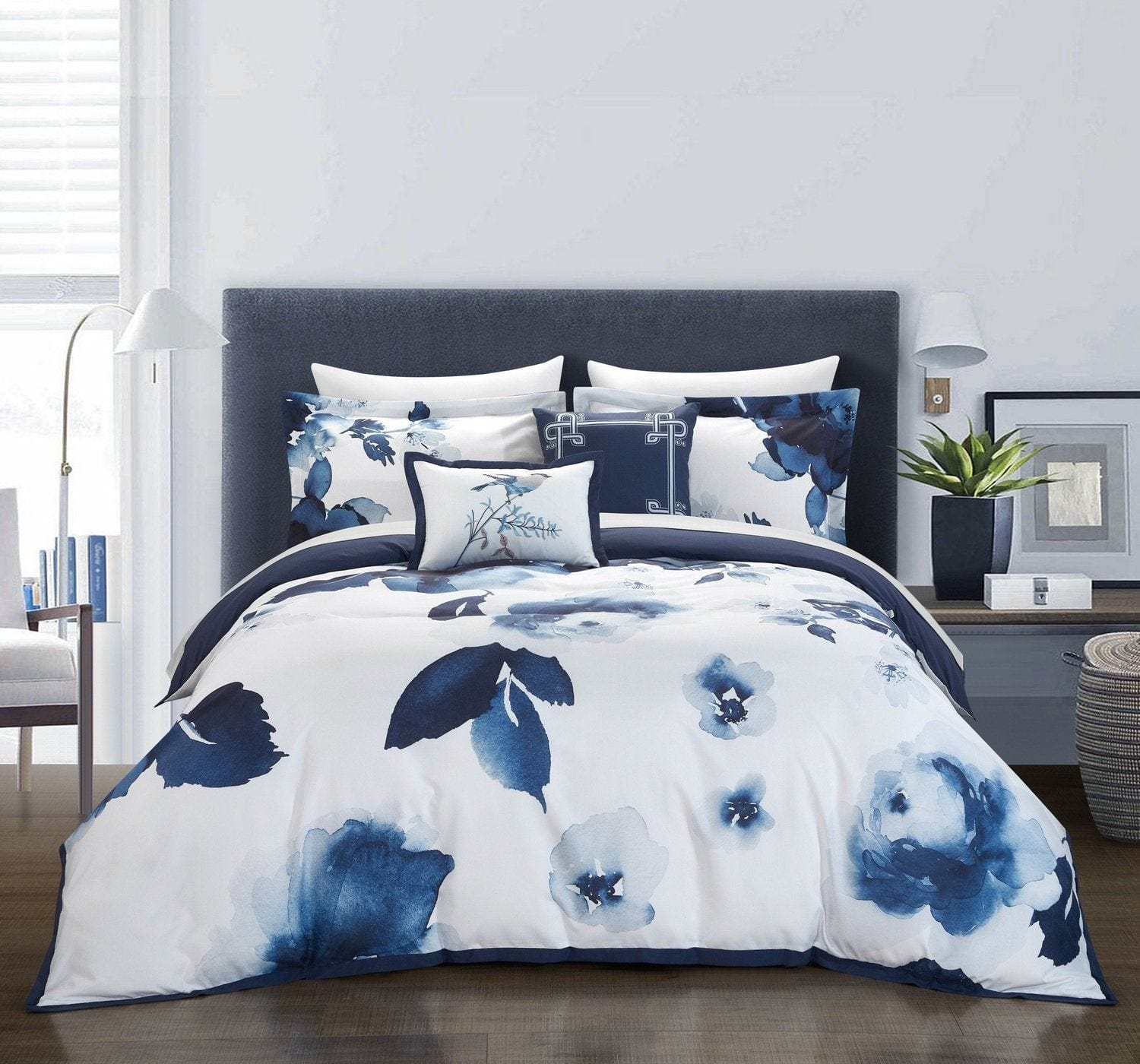 chic home Brookfield Garden 5 Piece Floral Comforter Set