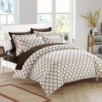 Chic Home Brooklyn 3 Piece Reversible Duvet Cover Set 