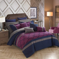 Chic Home Camilia 16 Piece Quilted Comforter Set 