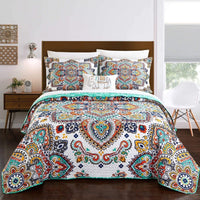 Chic Home Chagit 4 Piece Boho Quilt Set Twin