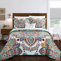 Chic Home Chagit 8 Piece Boho Quilt Set Twin