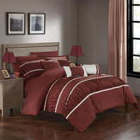Chic Home Cheryl 10 Piece Pleated Comforter Set 