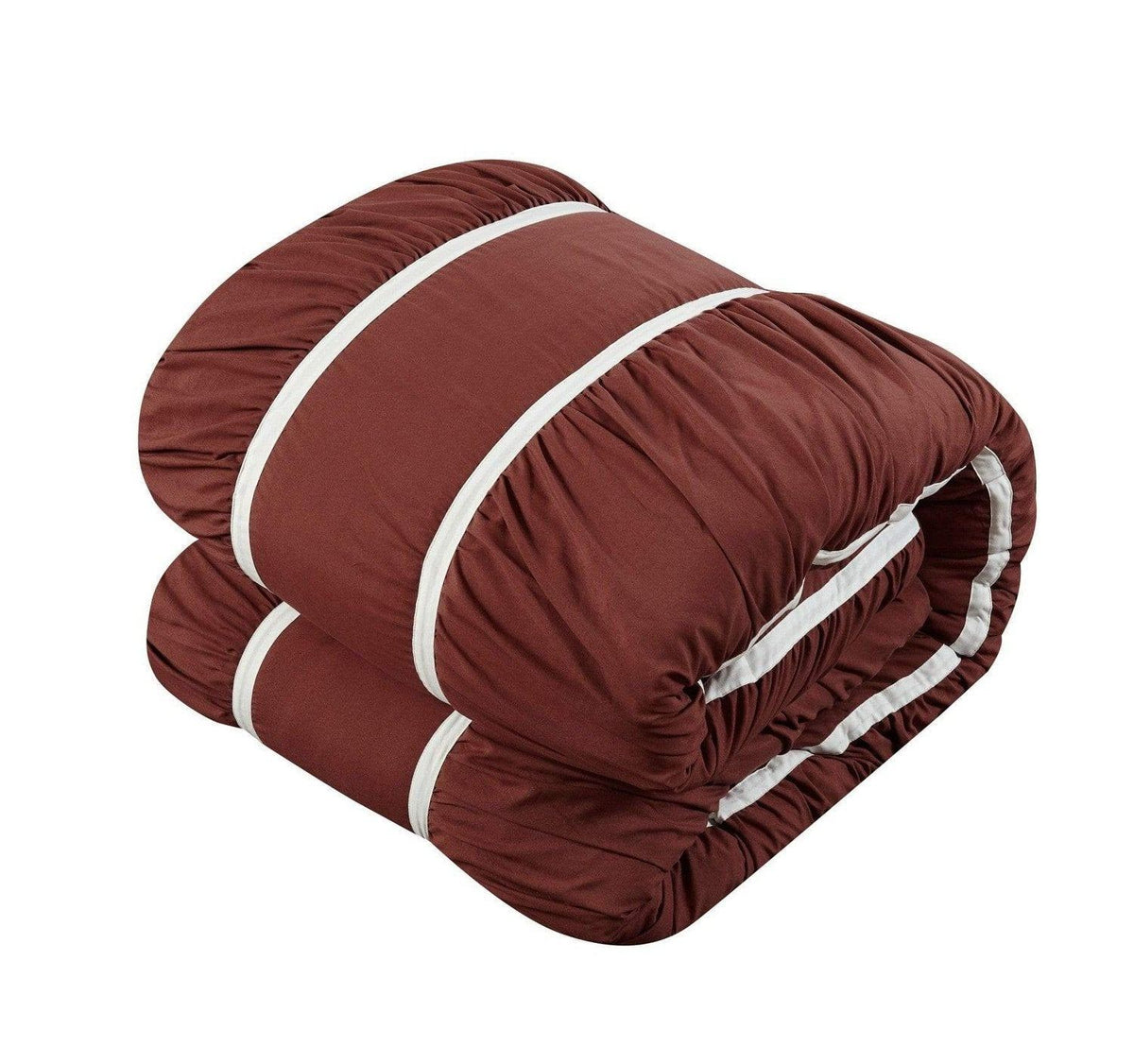 10-Piece Aero Pleated & Ruffled Bed in a Bag Comforter and Sheet