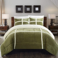 Chic Home Chloe 7 Piece Sherpa Comforter Set 