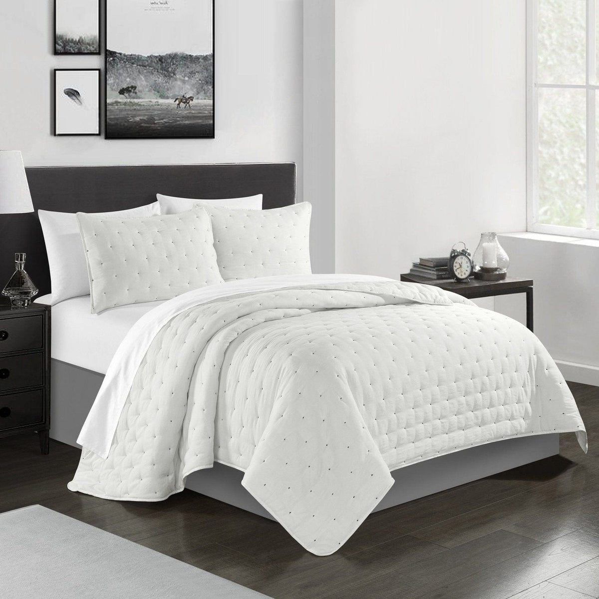 Chic Home Chyle 3 Piece Tufted Quilt Set 
