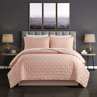 Chic Home Chyle 7 Piece Tufted Quilt Set Blush