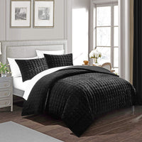 Chic Home Chyna 3 Piece Velvet Comforter Set 