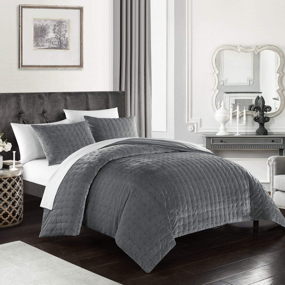 Chic Home Chyna 3 Piece Velvet Comforter Set 
