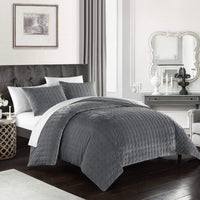 Chic Home Chyna 3 Piece Velvet Comforter Set 