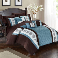 Chic Home Clayton 10 Piece Pintuck Comforter Set 