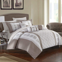 Chic Home Clayton 10 Piece Pintuck Comforter Set 