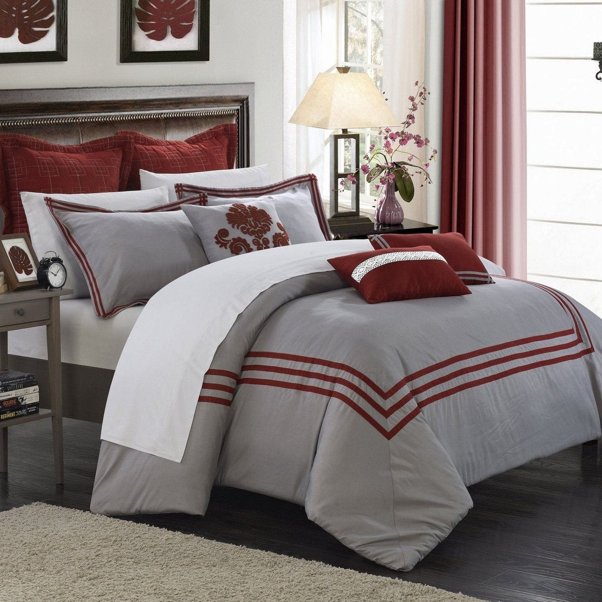 Chic Home Cosmo 12 Piece Hotel Comforter Set 