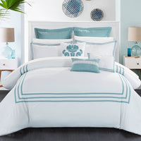Chic Home Cosmo 12 Piece Hotel Comforter Set White