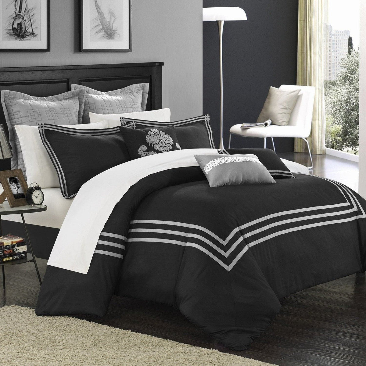 Chic Home Cosmo 8 Piece Hotel Comforter Set 