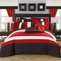 Chic Home Covington 24 Piece Color Block Comforter Set 