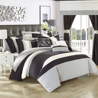 Chic Home Covington 24 Piece Color Block Comforter Set 