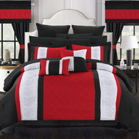 Chic Home Danielle 24 Piece Comforter Set Red