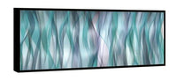Chic Home Blue Flames 1 Piece Framed Wrapped Canvas Wall Art Giclee Print Abstract Design 