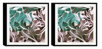 Chic Home Cavali 2 Piece Set Framed Wrapped Canvas Wall Art Giclee Print Abstract Design 