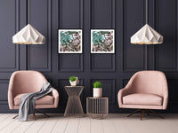 Chic Home Cavali 2 Piece Set Framed Wrapped Canvas Wall Art Giclee Print Abstract Design 